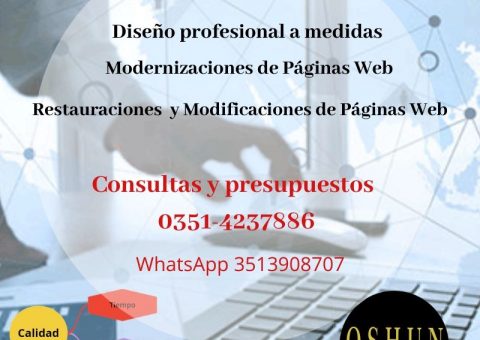 Creación y Diseños de páginas Web