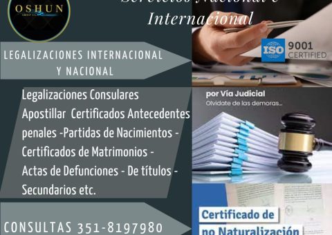 Certificaciones oshun